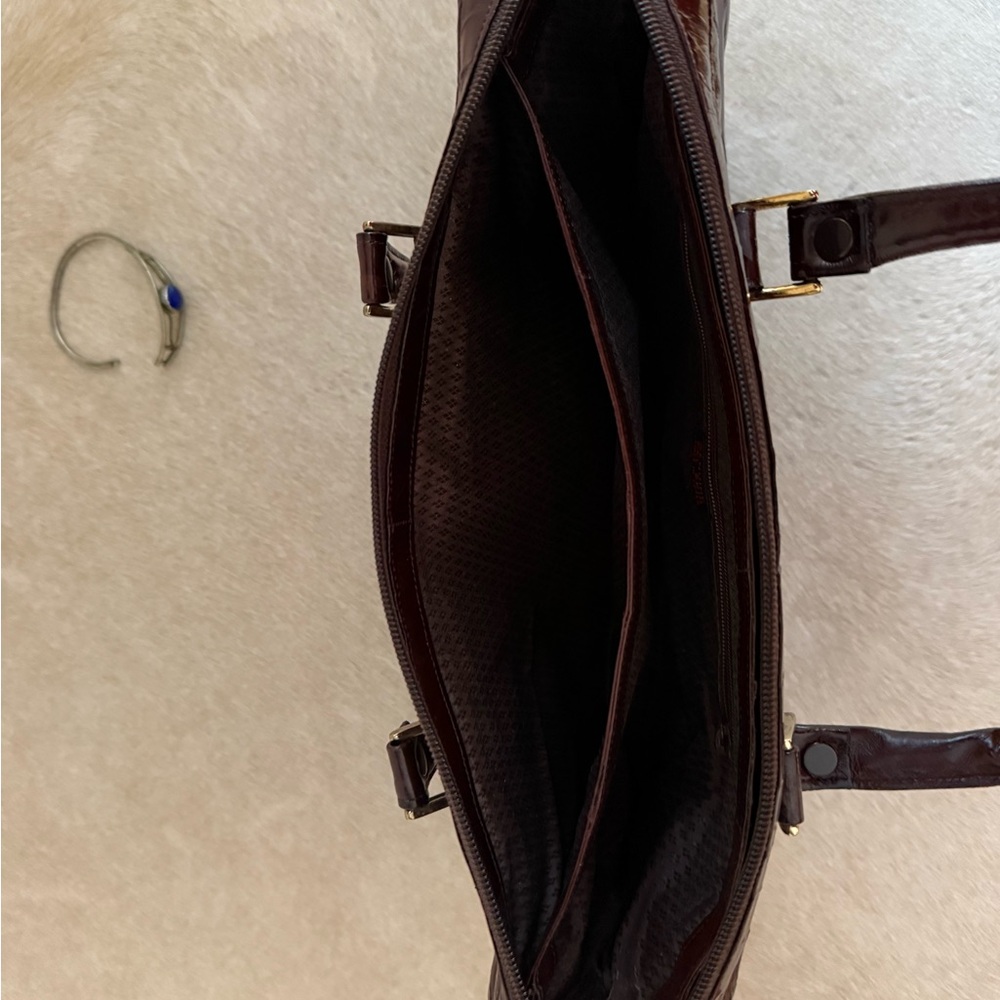 Quiet luxury Brown eel skin vintage Handbag - Picture 6 of 9